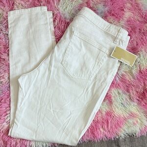 Michael Kors Women's Off-White Straight Leg Jeans